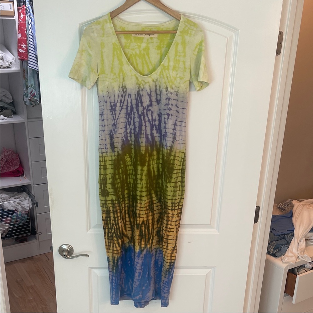 Raquel Allegra Tie-Dye midi Dress